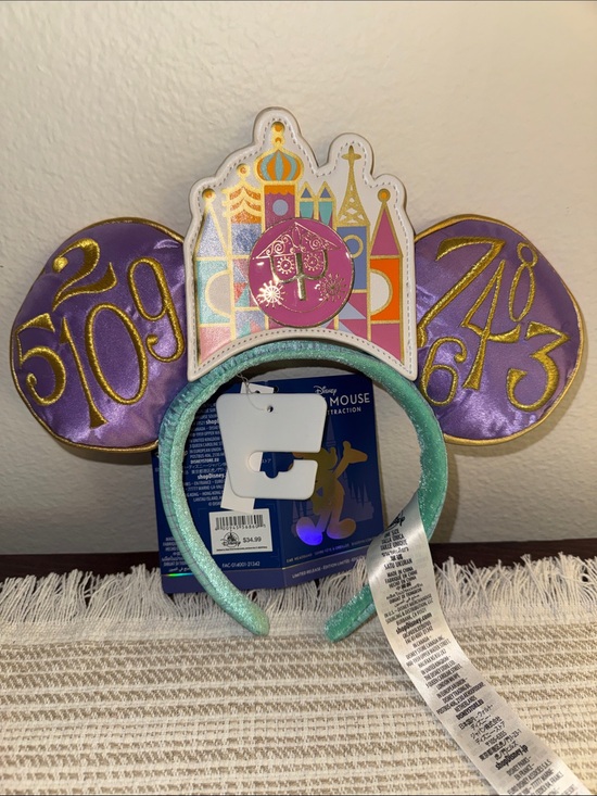 Disney Accessories - Disney Loungefly It’s A Small World Mickey Mouse Ear Headband NWT
